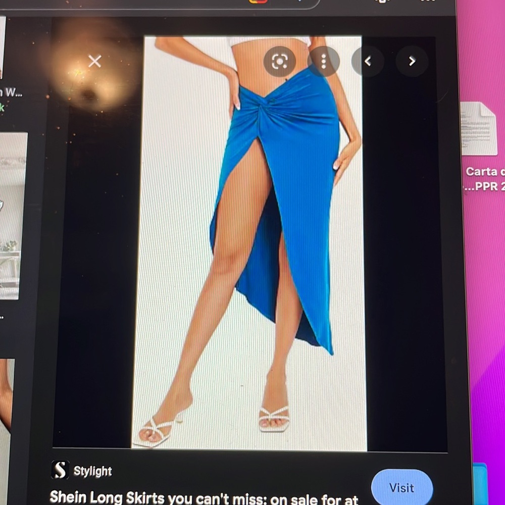 Never worn TURQUOISE skirt